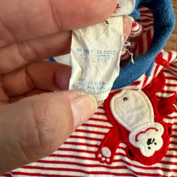 Buster Brown vintage red and white striped with monkey banana body suit 24months - Picture 5 of 5